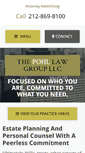 Mobile Screenshot of pohllawgroup.com