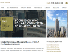 Tablet Screenshot of pohllawgroup.com